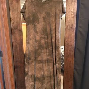 Xl army green tie-dye Maria